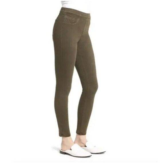 NWT‎ SPANX Jean-ish Ankle Olive Green Inner Shaping Panel Legging #20018R Medium - Picture 1 of 13